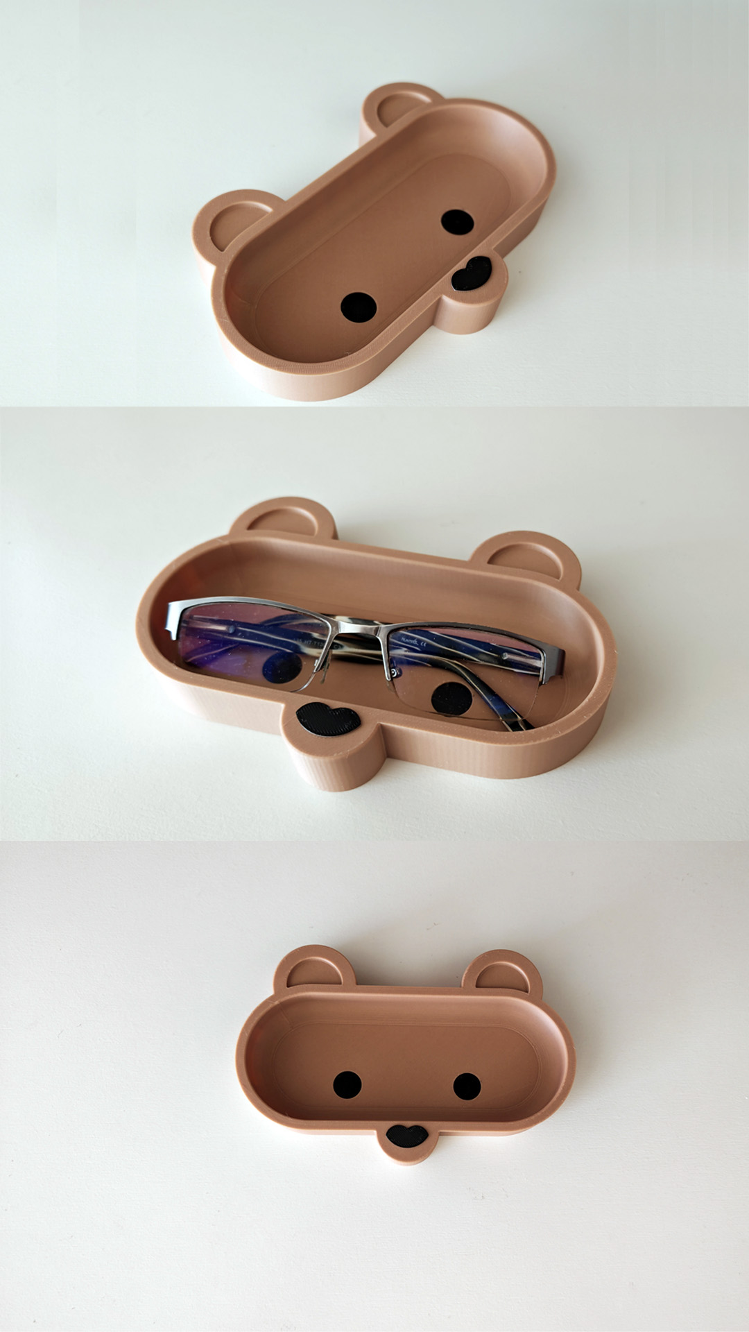 3D nyomtatott kedves szemüveg tartó