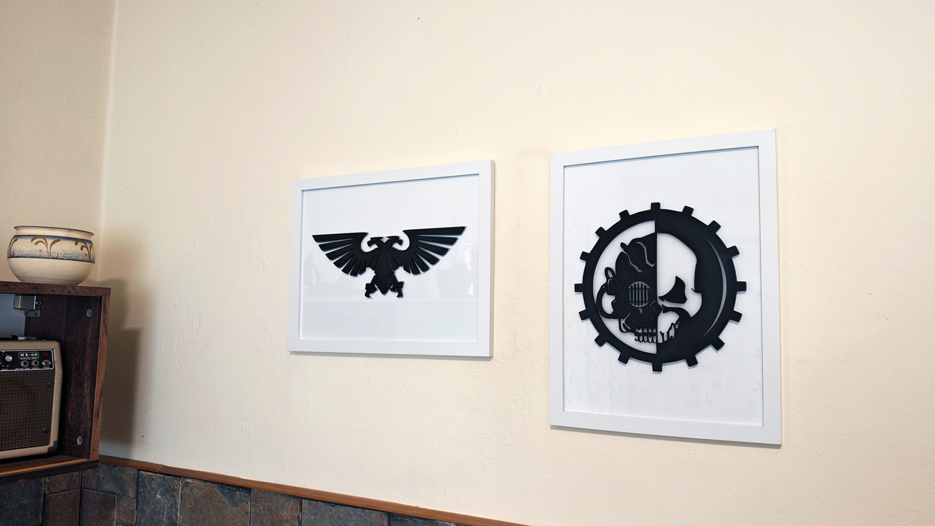 3D nyomtatott warhammer 40k által inpirált logók